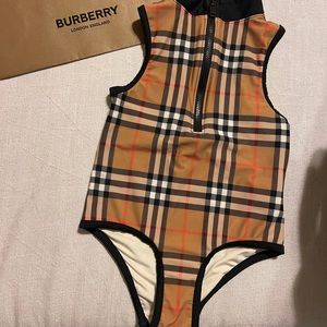 Icon Stripe Zip-Front Swimsuit